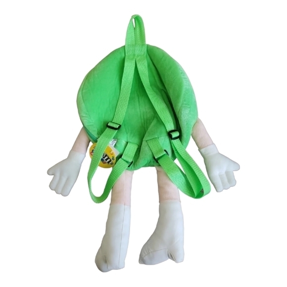 M&M World Green Adjustable Plush Backpack NWT‎ - Picture 6 of 11